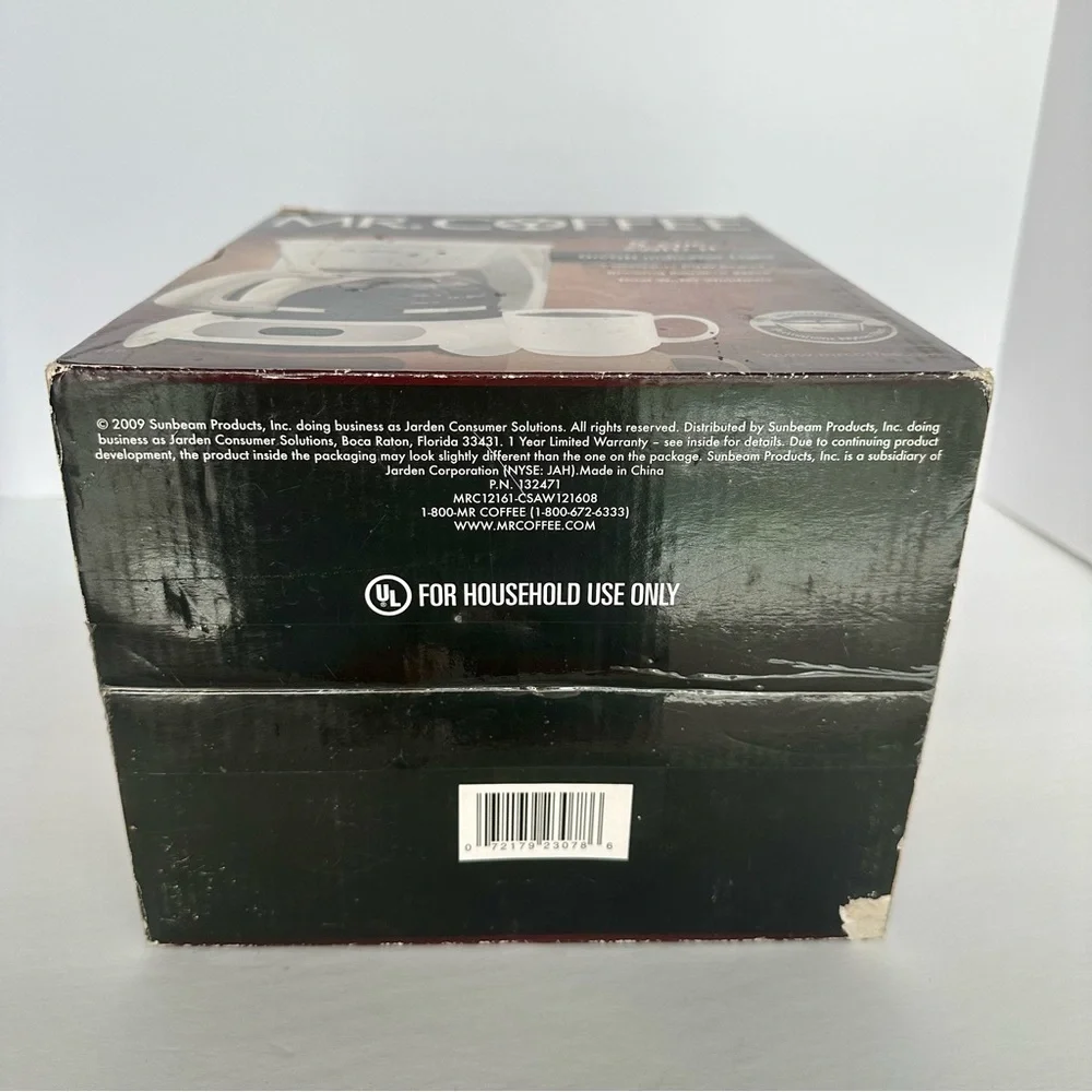 Mr. Coffee 5 Cup Coffeemaker White Open Box Complete Brewing Pause On And Off